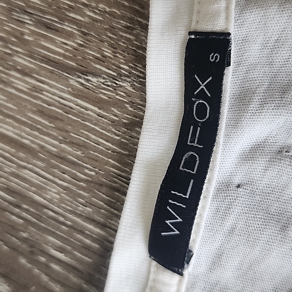 Wildfox Super Soft Flamingo Print Cut Off Short Sleeve Scoop Neck Tee Small - Picture 4 of 8